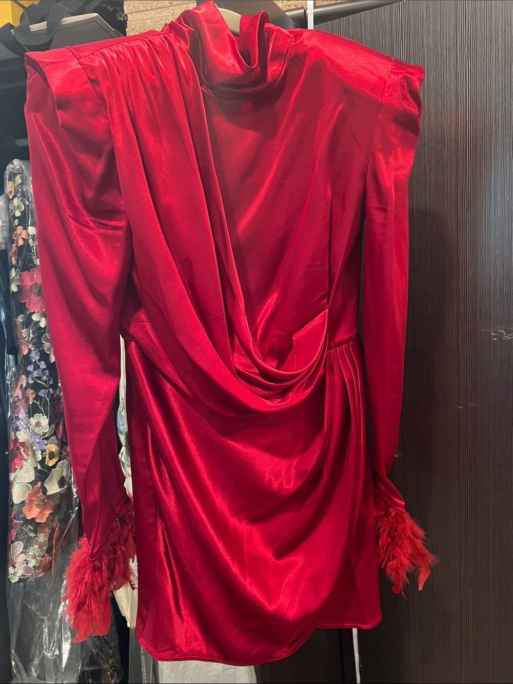 Nadine silk red mini dress - Picture 7 of 11